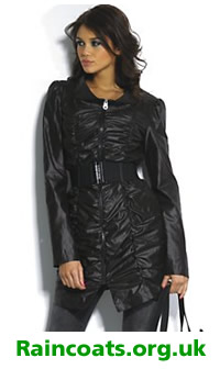 Black women's raincoat
