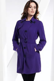 Purple women's raincoat from M&S